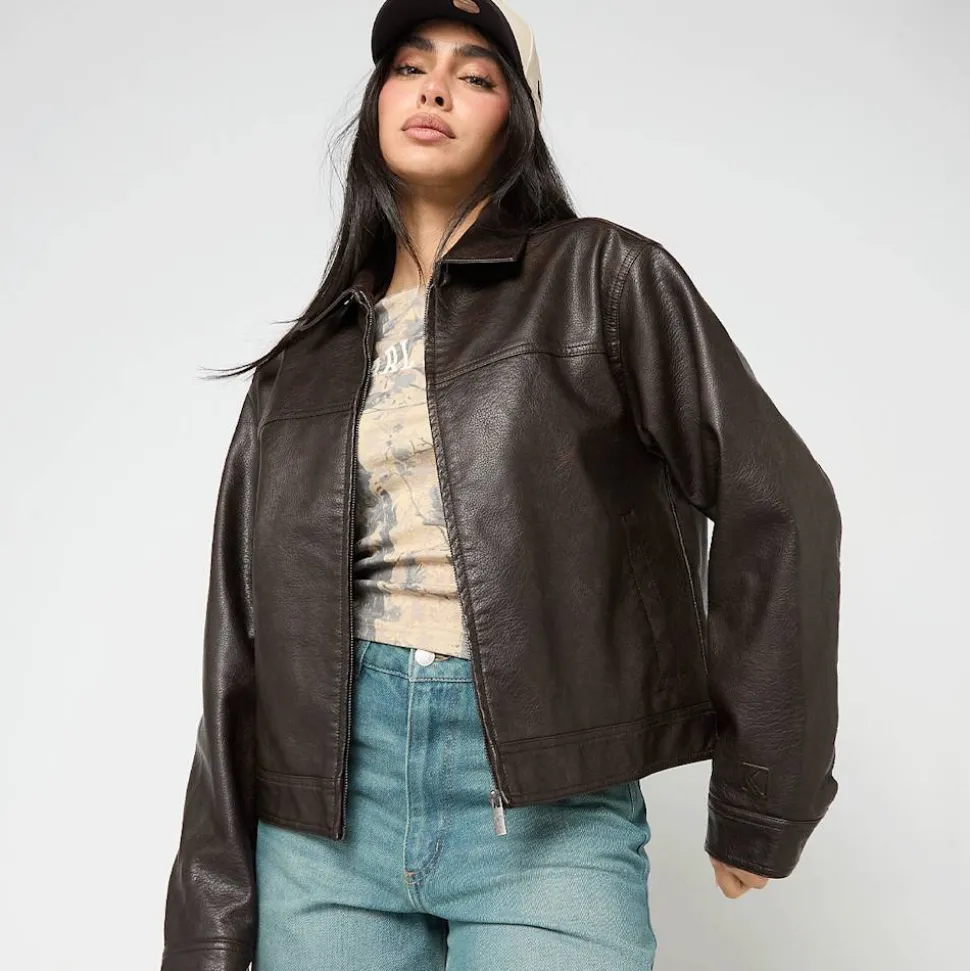 OG Retro Pu Leather Boxy Jacket
