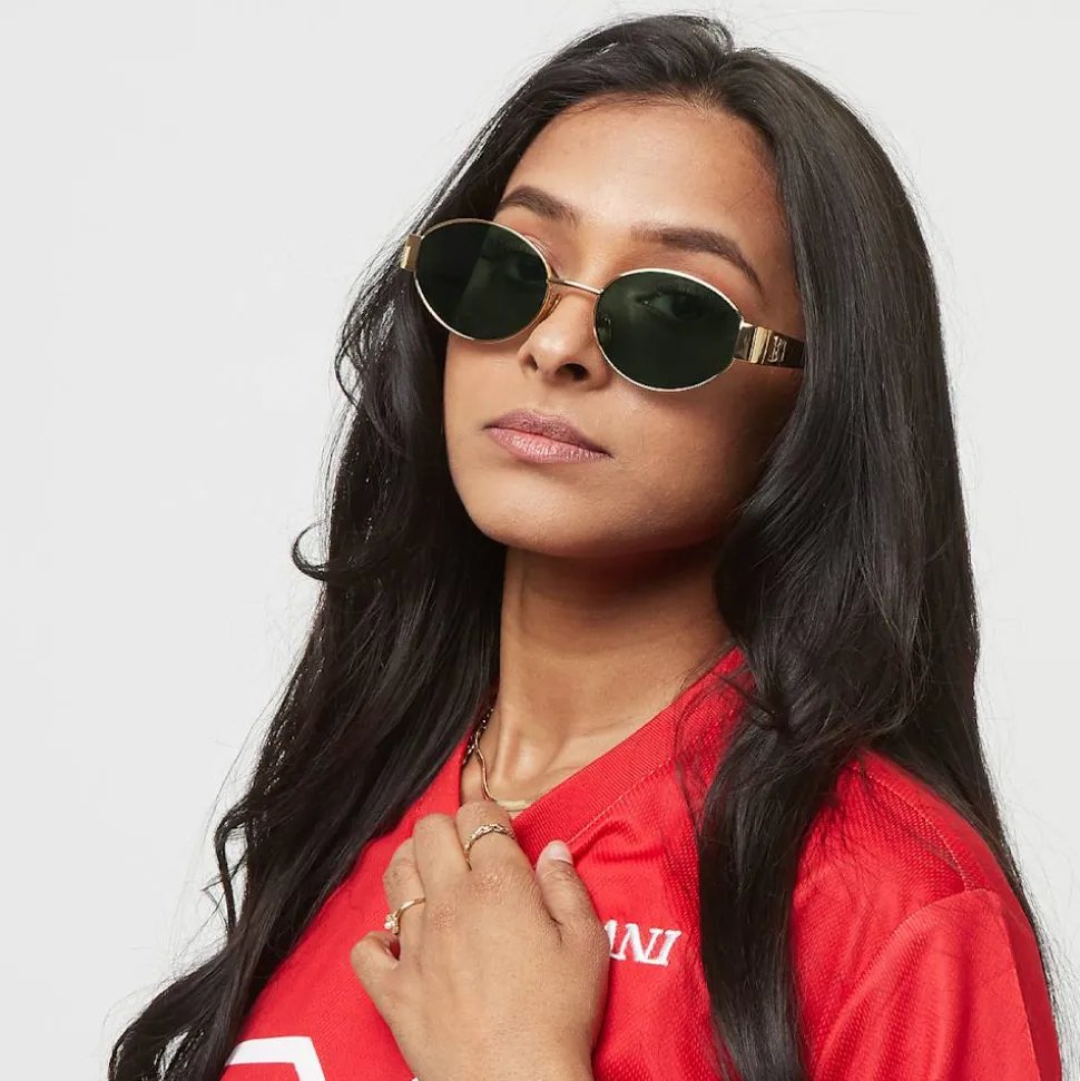 Ovalförmige Sonnenbrille