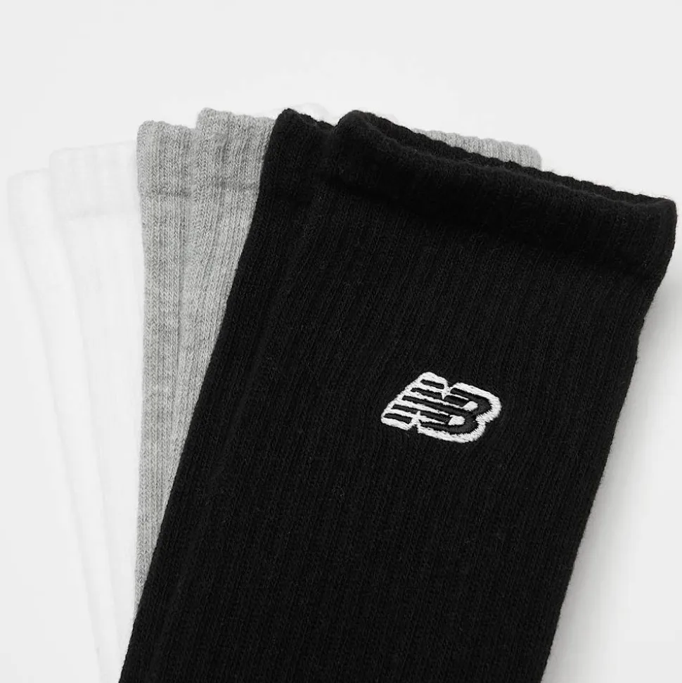 3 PACK - Black Patch Logo Crew