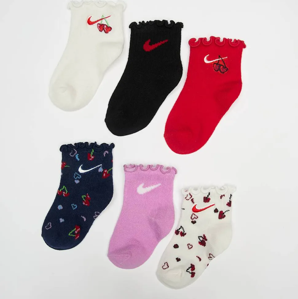 6 PACK - Cherry Infant Lightweight Ankle Socks
