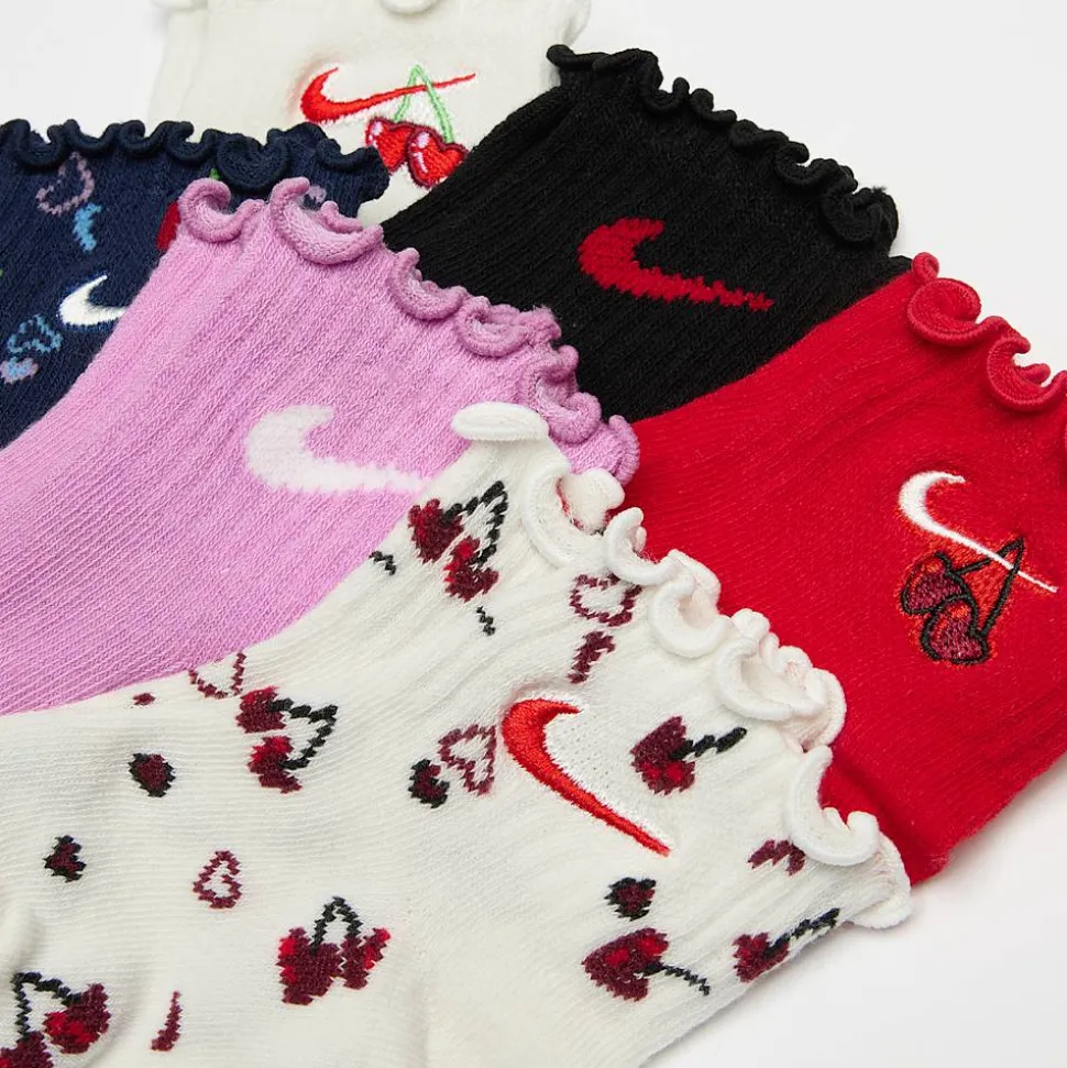 6 PACK - Cherry Infant Lightweight Ankle Socks