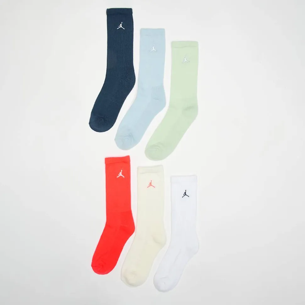 6 PACK - Everyday Essentials Cushioned Crew Socks