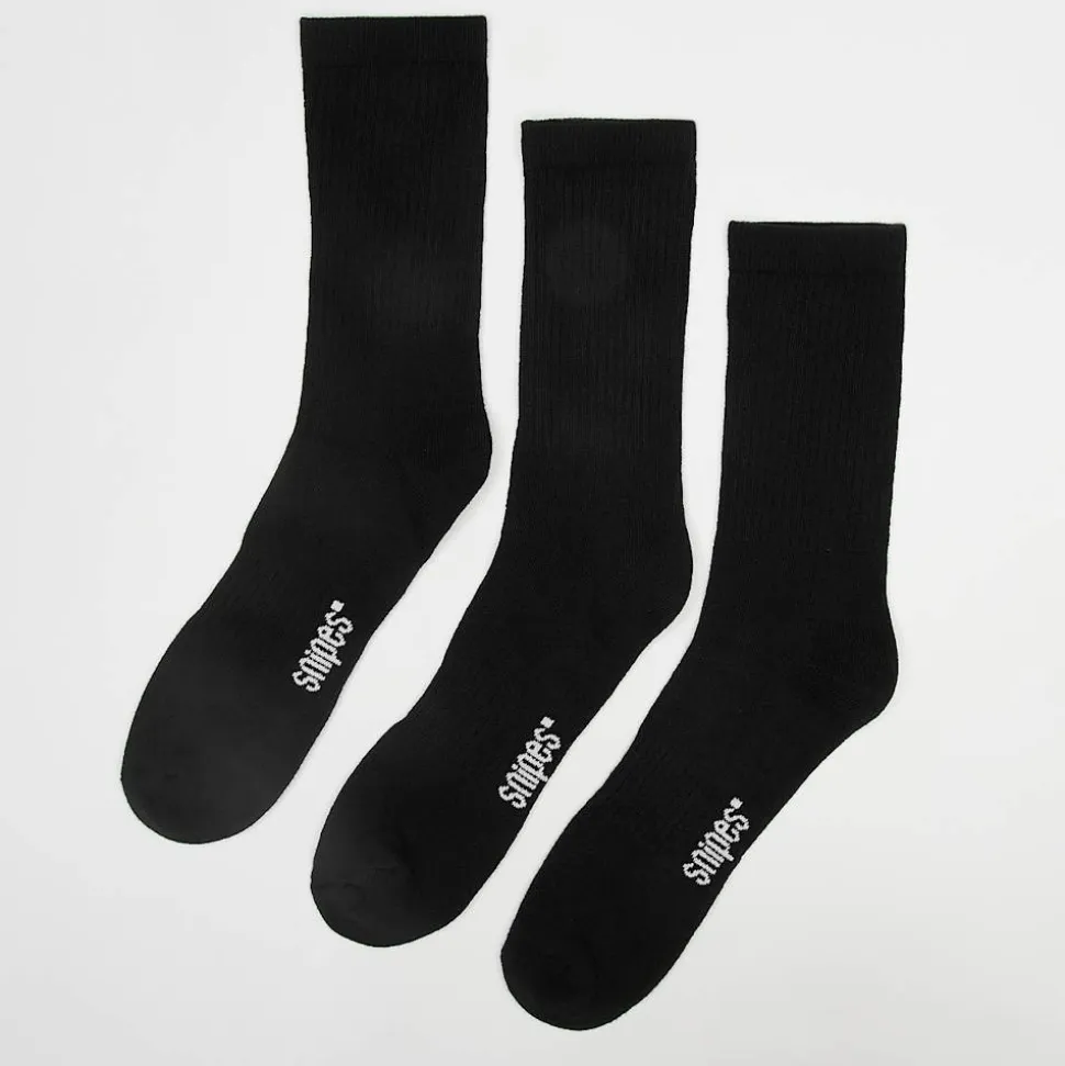 3 PACK - Small Logo Essential Crew Socks