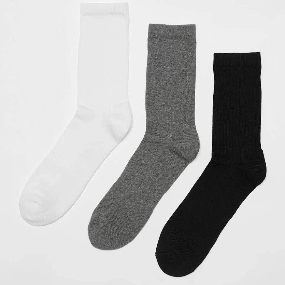 3 PACK - Small Logo Essential Crew Socks