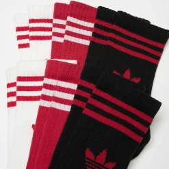 6 PACK - 3-Stripes Crew Socks