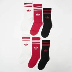 6 PACK - 3-Stripes Crew Socks
