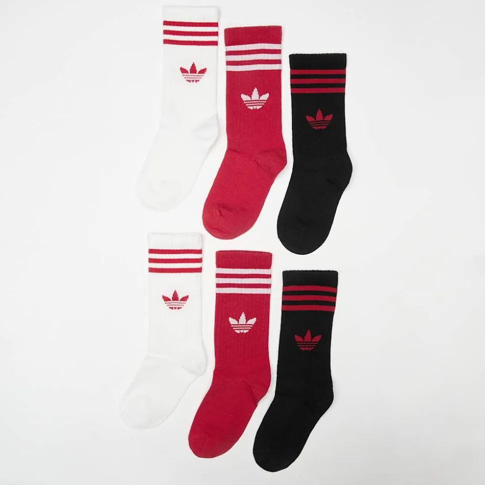 6 PACK - 3-Stripes Crew Socks
