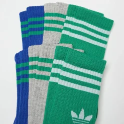 6 PACK - 3 Stripes Crew Socks