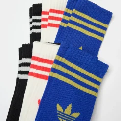 6 PACK - 3 Stripes Crew Socks