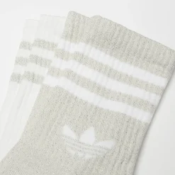 2 PACK - 3-Stripes Glitter Crew Socks