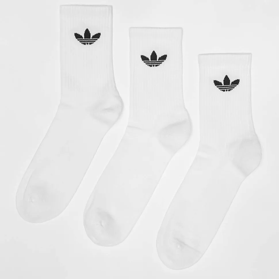 6 PACK - Trefoil Cushion Crew Socks