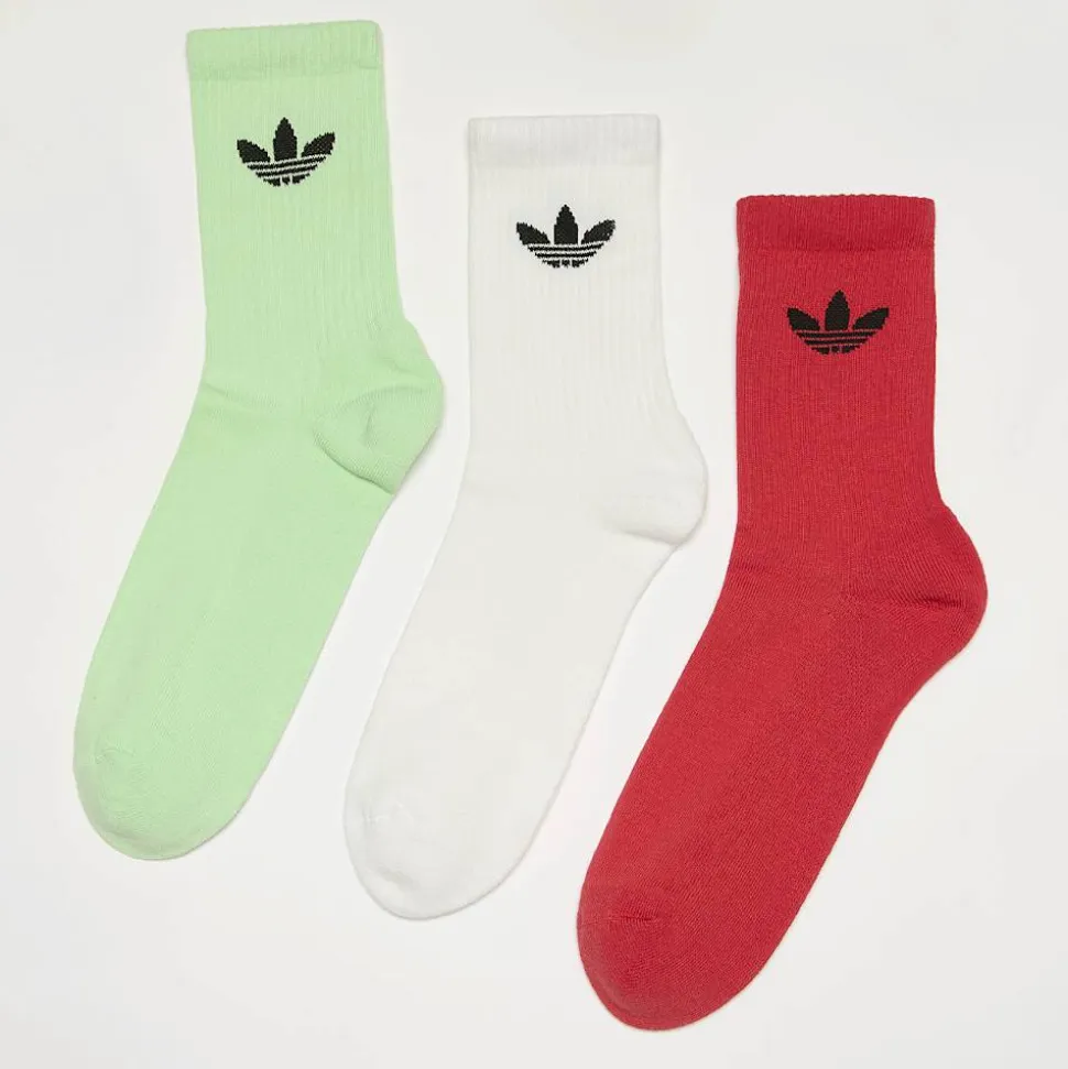 3 PACK - Trefoil Cushion Crew Socken