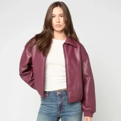 Padded PU Jacket
