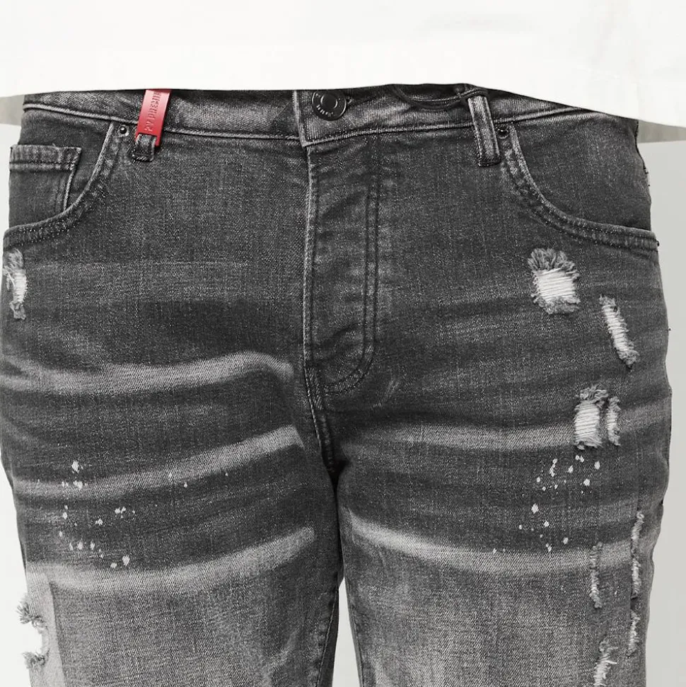 Pedro Ripped Slim Fit Jeans