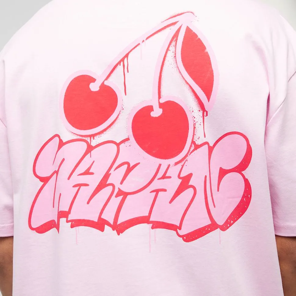 Pink Cherries Oversize Tee