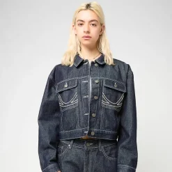 Rinsed Cropped Denim Jacket