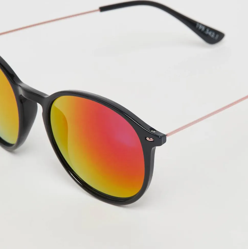 Runde Sonnenbrille - schwarz