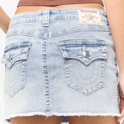 Sadie Mini Denim Skirt Flap