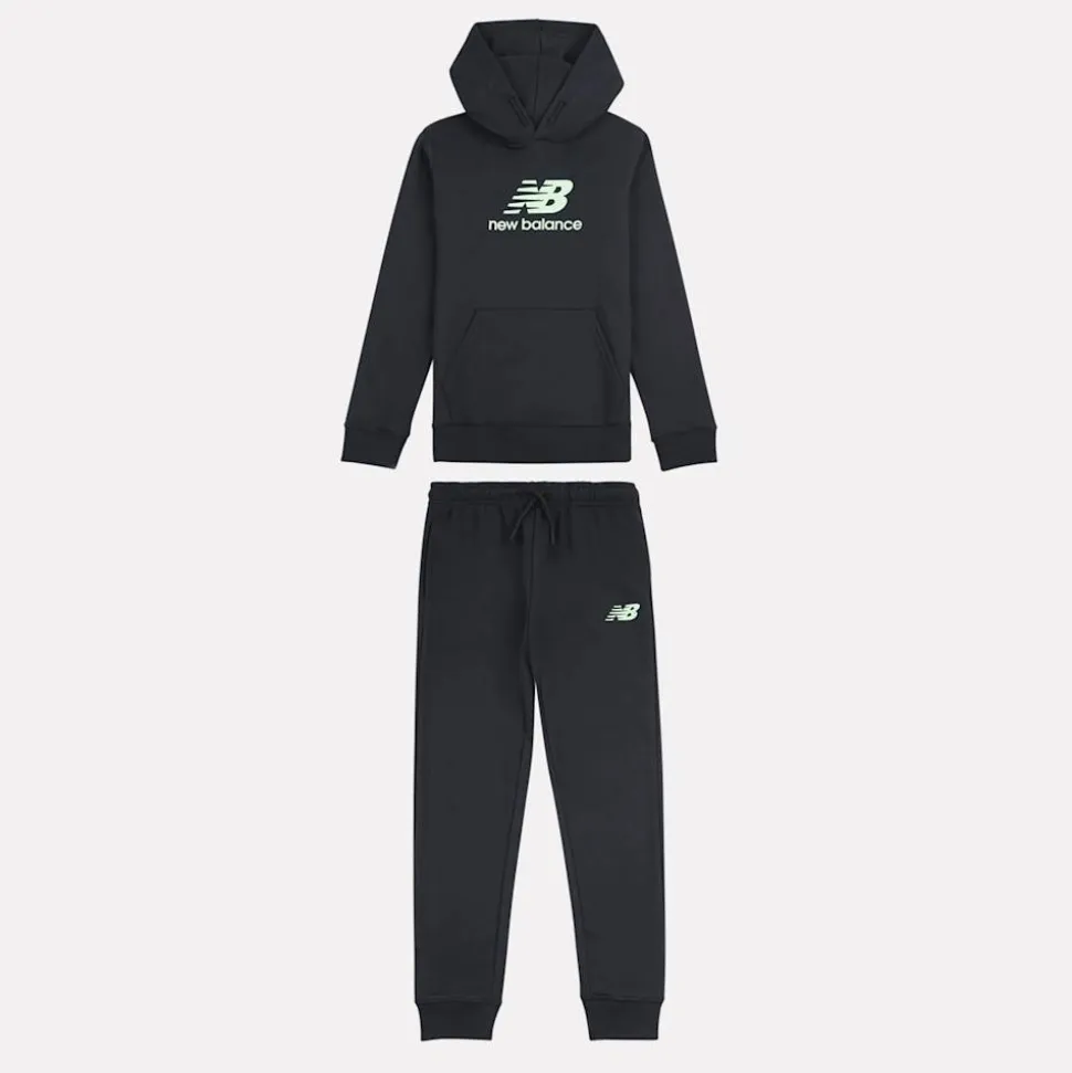 Set French Terry Stacked Logo Hoodie & Jogger