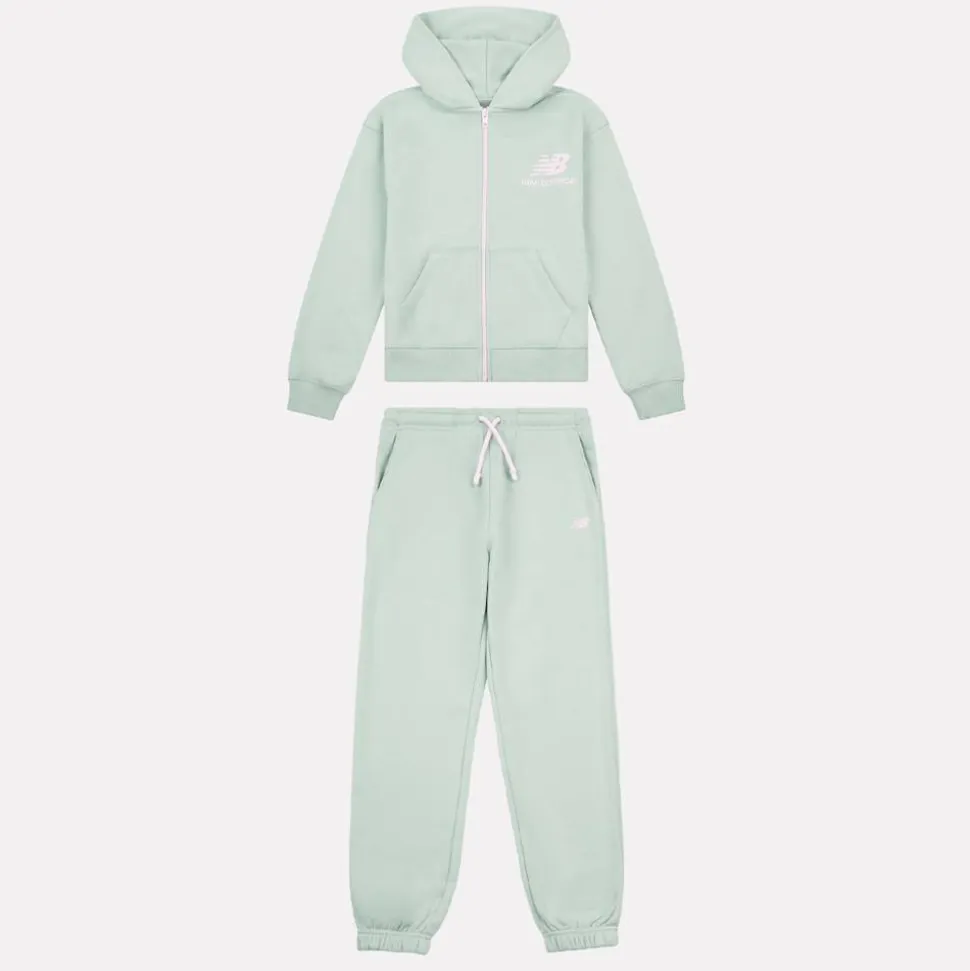 Set Stacked Logo French Terry Zip Hoodie and Jogger