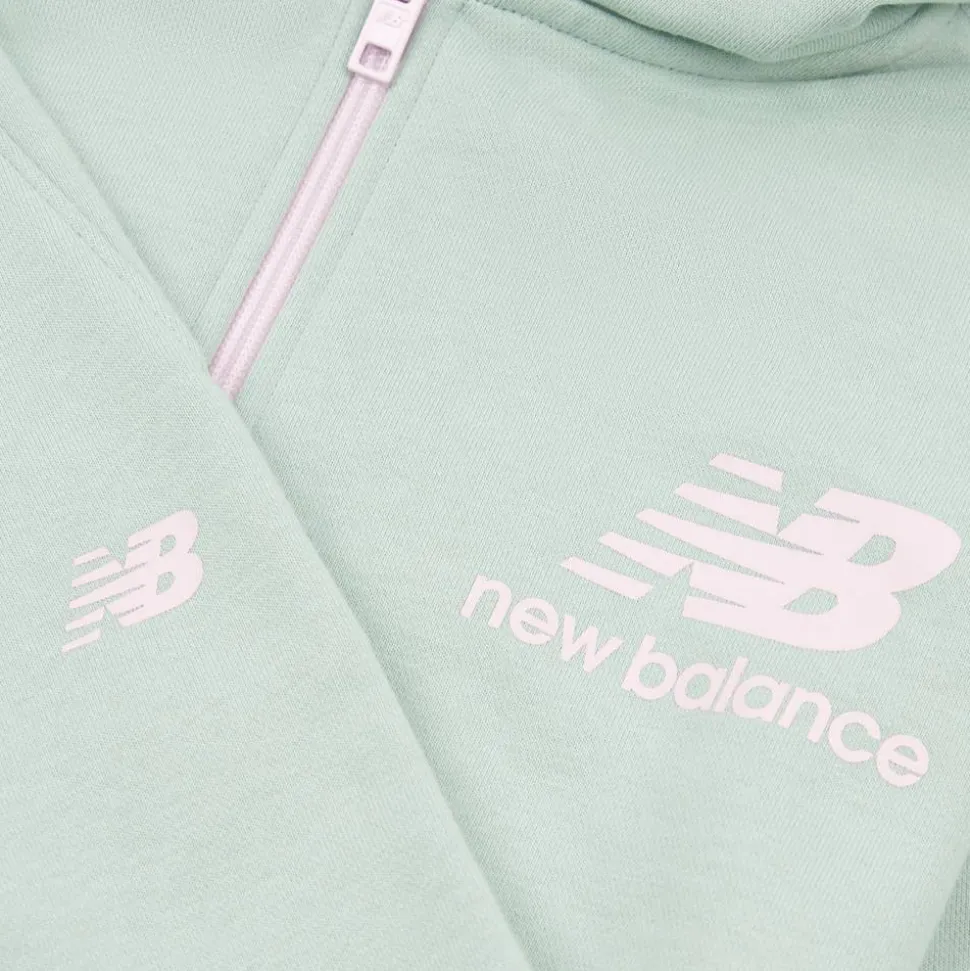 Set Stacked Logo French Terry Zip Hoodie and Jogger