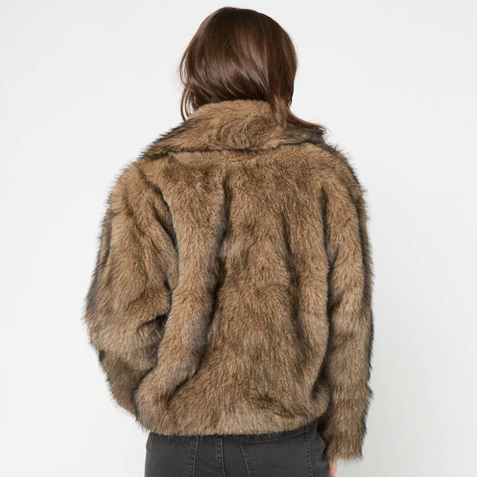 Short Faux Fur Jacket