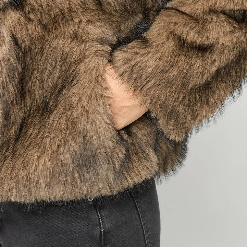 Short Faux Fur Jacket