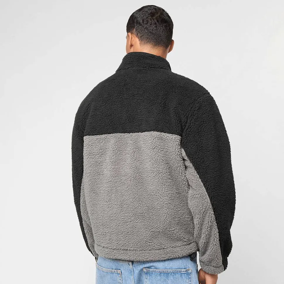 Signature Rubber Patch Teddy Zip Jacket