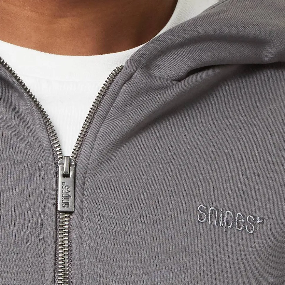 Small Logo Essential Oversized Zip Hoodie