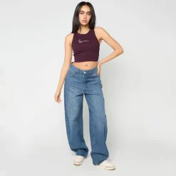 Small Signature Essential Racer Rib Top