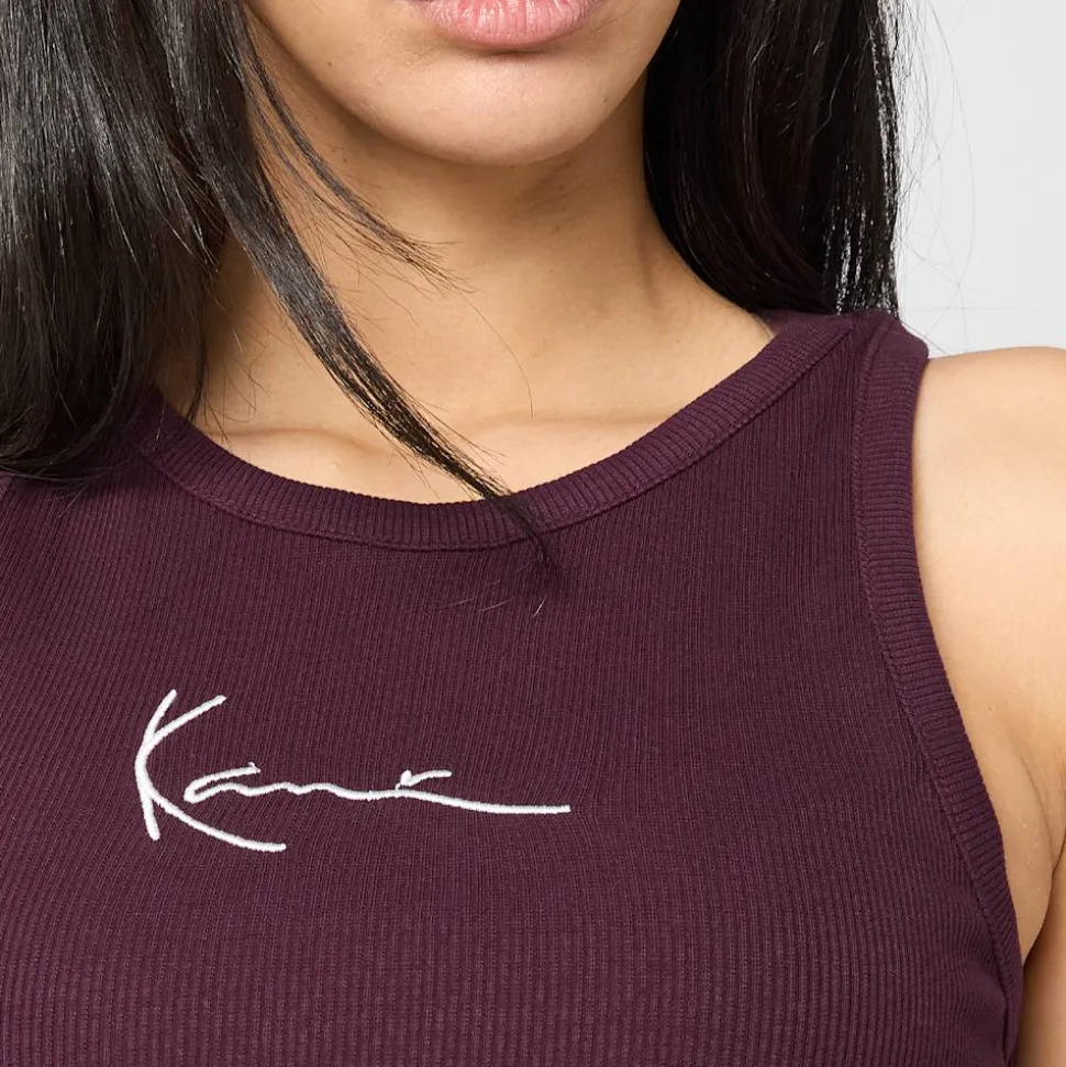 Small Signature Essential Racer Rib Top
