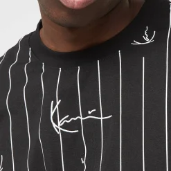 Small Signature Logo Pinstripe Tee