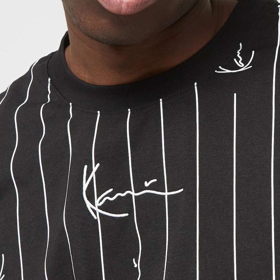 Small Signature Logo Pinstripe Tee
