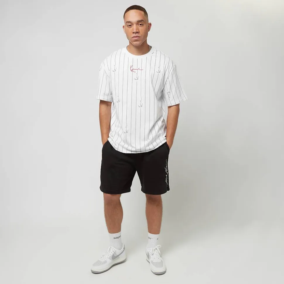Small Signature Logo Pinstripe Tee