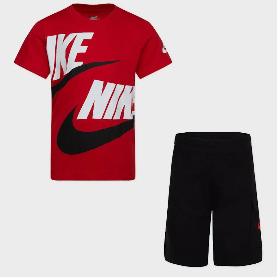 Sportswear High Brand Read Cargo Shorts Set (2 Piece)