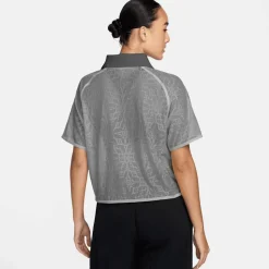 Sportswear Loose Lace Polo Jersey Top