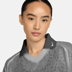 Sportswear Loose Lace Polo Jersey Top