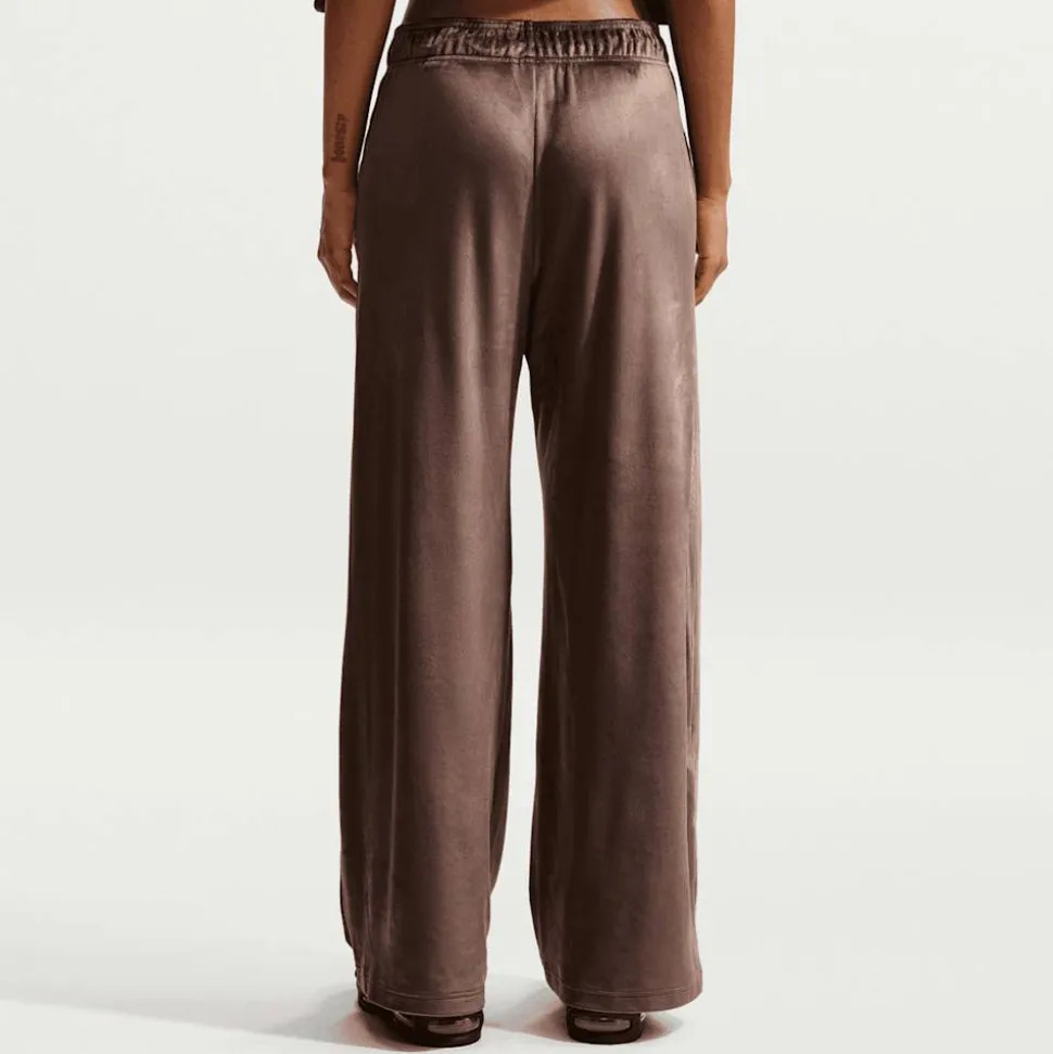 Sportswear Trend High-Rise Wide Velour Pants