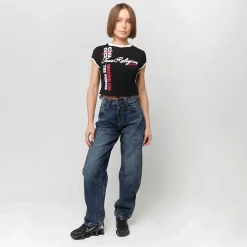 Sporty Cap Sleeves Ringer Baby Tee