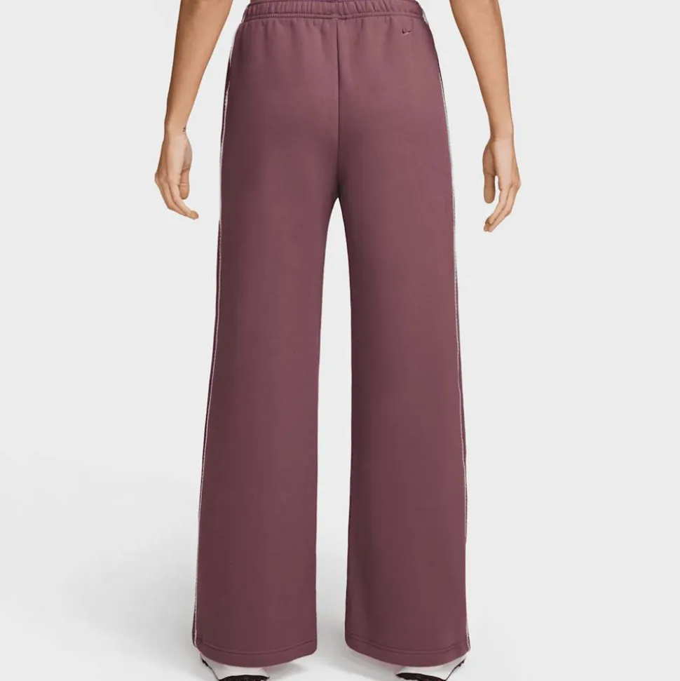 Studio Fleece Mid-Rise Wide-Leg Scallop Pants