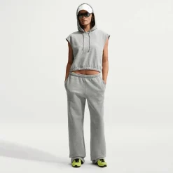 Studio Fleece Mid-Waist Open-Hem Pant