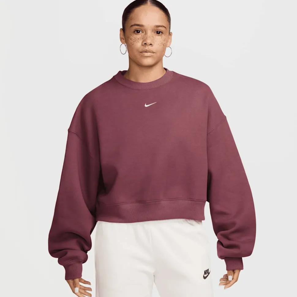 Studio Fleece Oversized Cropped Crew