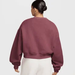 Studio Fleece Oversized Cropped Crew