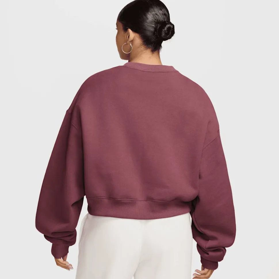 Studio Fleece Oversized Cropped Crew