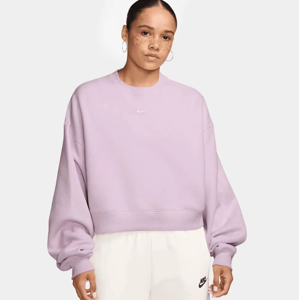 Studio Fleece Oversized Cropped Crew
