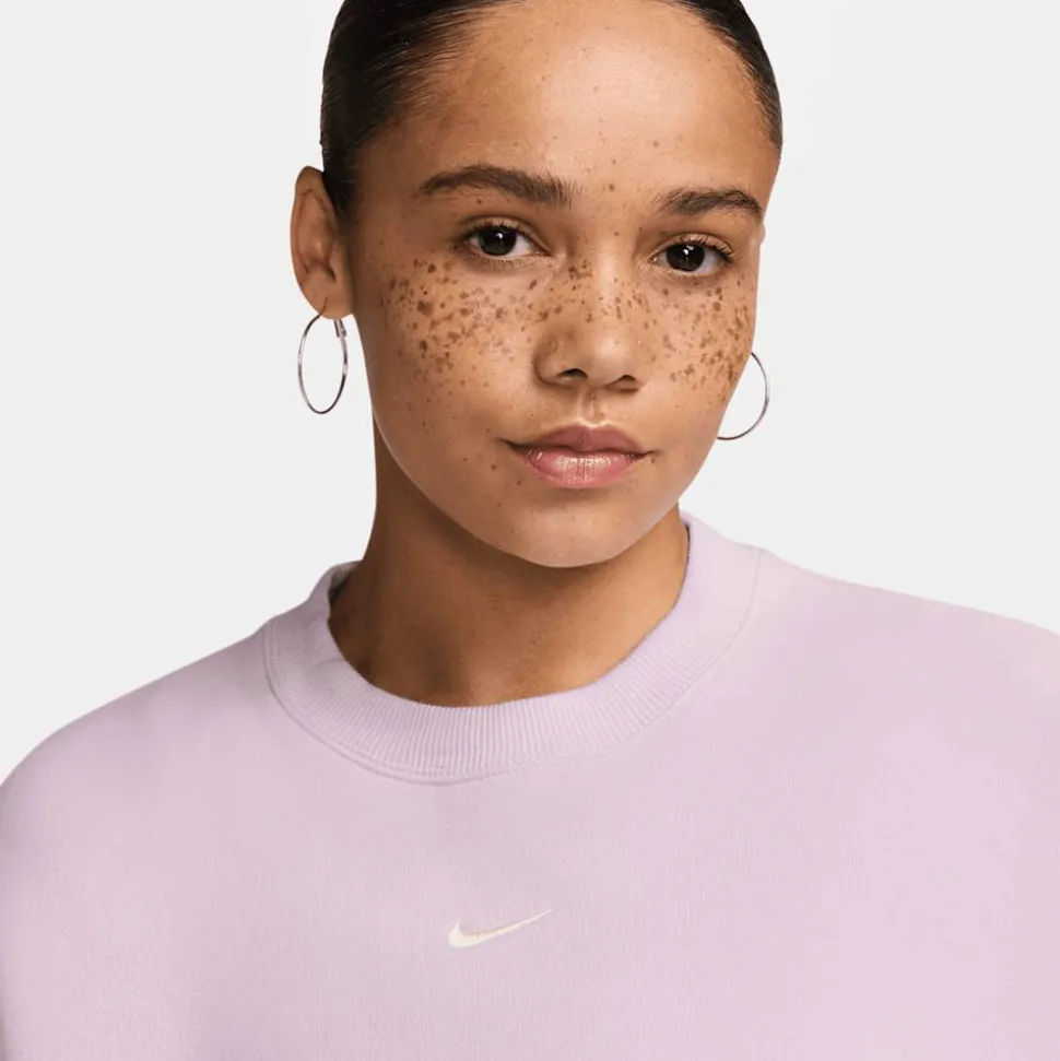 Studio Fleece Oversized Cropped Crew