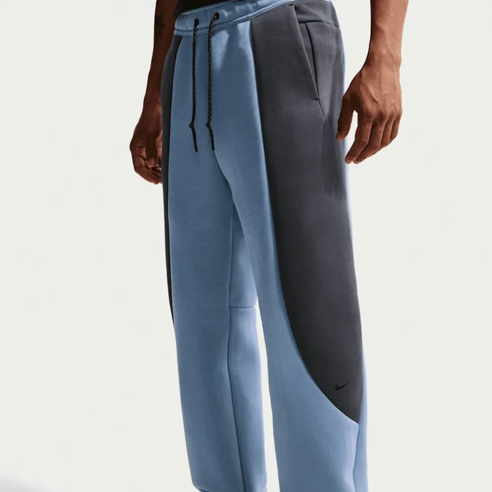 Tech Color-Block Open-Hem Fleece Pants