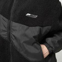 Teddy Fabric Mix Jacke