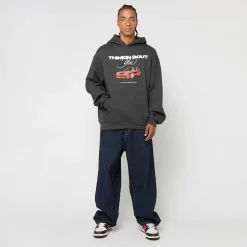 Thinking Bout You Car Print Fluffy Hoody