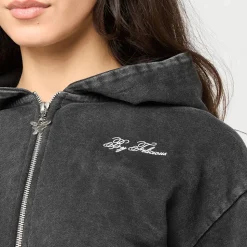 Washed cropped Sweat Jacket